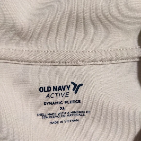 Old Navy Off-White Zip-Up Sweatshirt - Picture 2 of 3